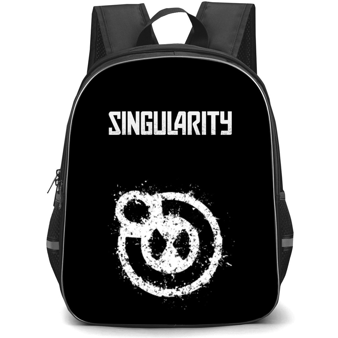 Singularity Backpack School Bag StudentPack - Singularity Logo On Black Background