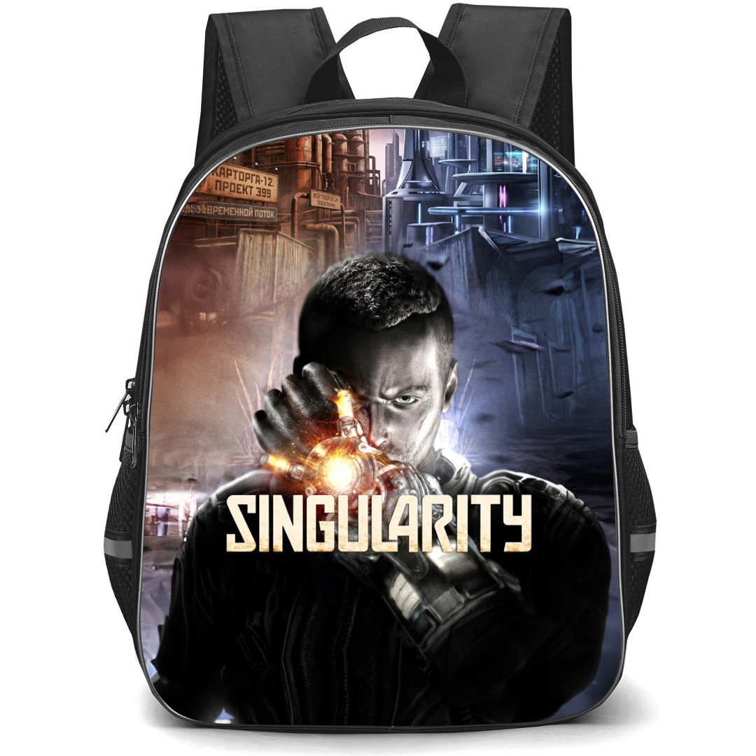 Singularity Nathaniel Renko Backpack School Bag StudentPack - Nathaniel Renko Game Fierce Portrait Poster