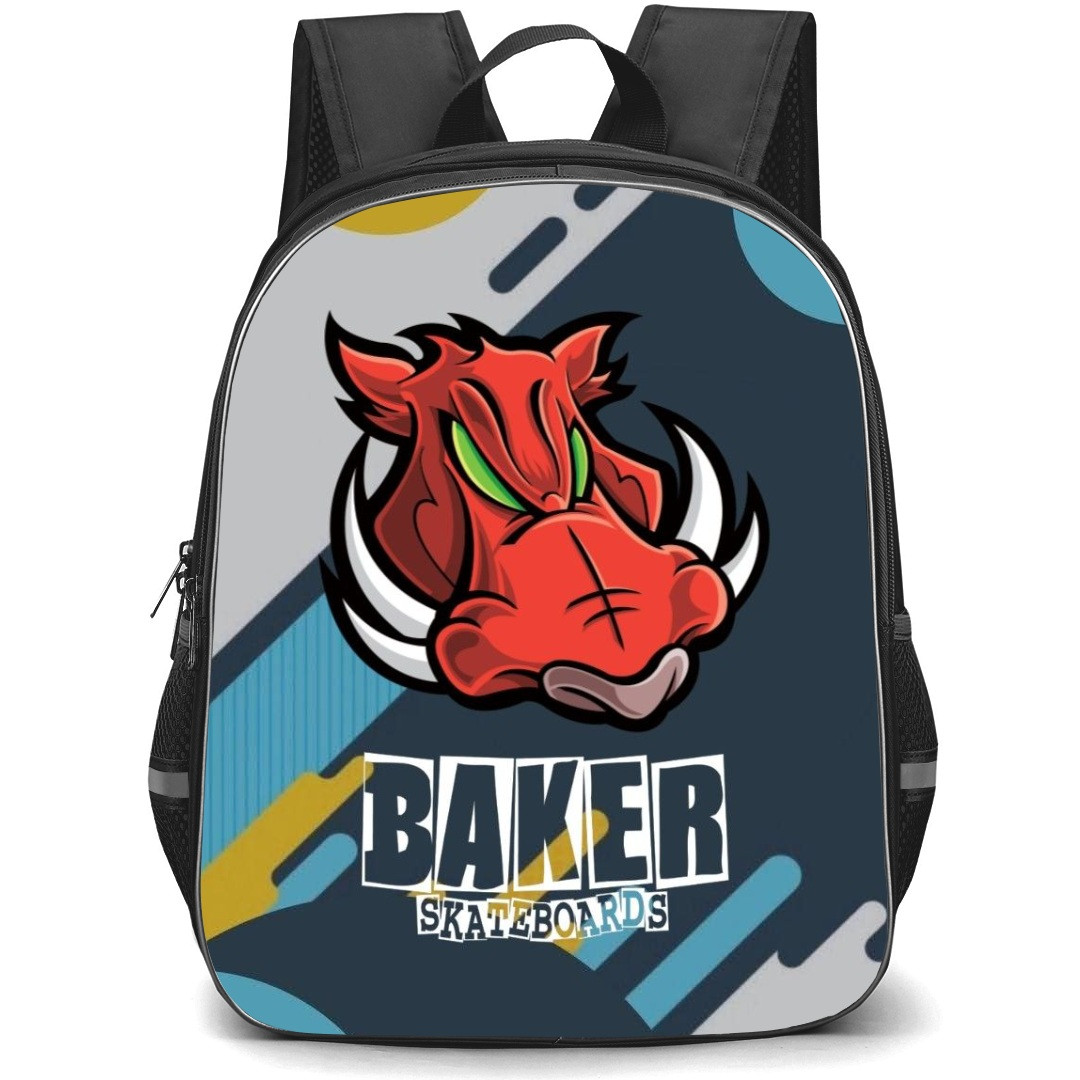 Skating Baker Case Backpack StudentPack - Baker Logo Abstract Art Background