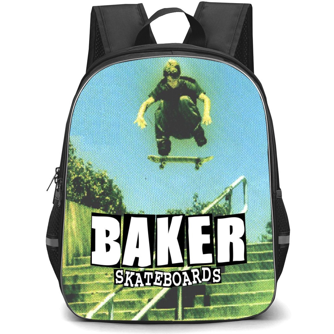 Skating Baker Case Backpack StudentPack - Baker Skating Illustration