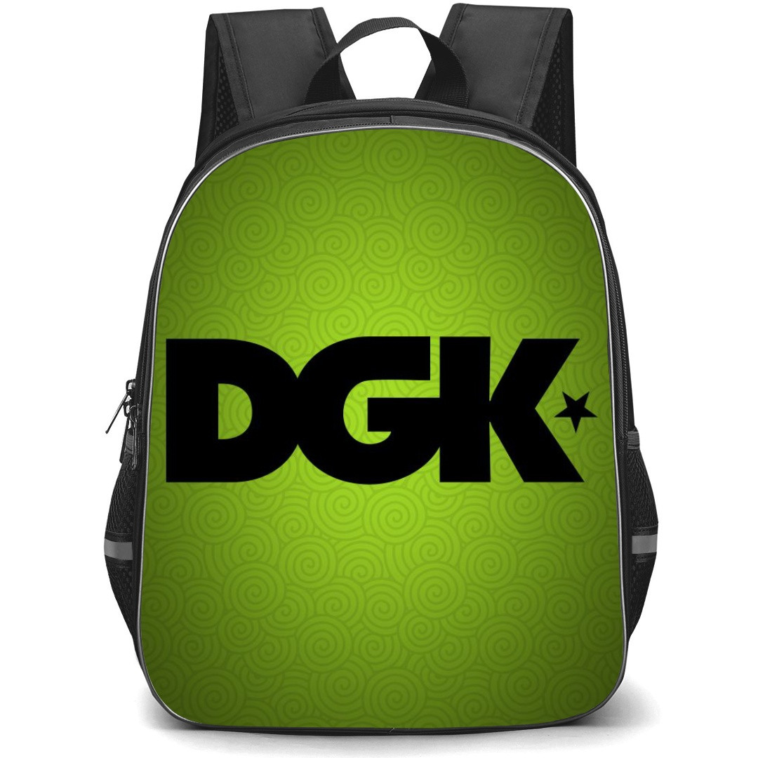 Skating DGK Case Backpack StudentPack - DGK Logo Black And Green