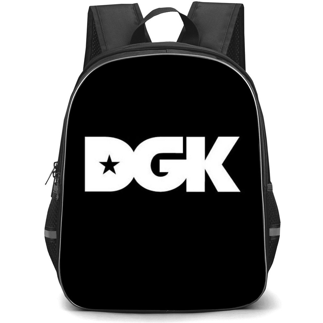 Skating DGK Case Backpack StudentPack - DGK Logo Black And White
