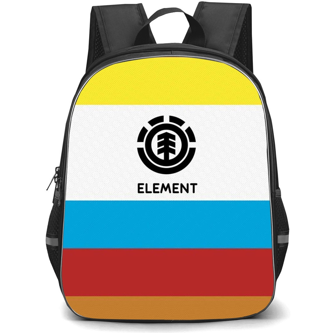 Skating Element Case Backpack StudentPack - Element Logo Colorful Background