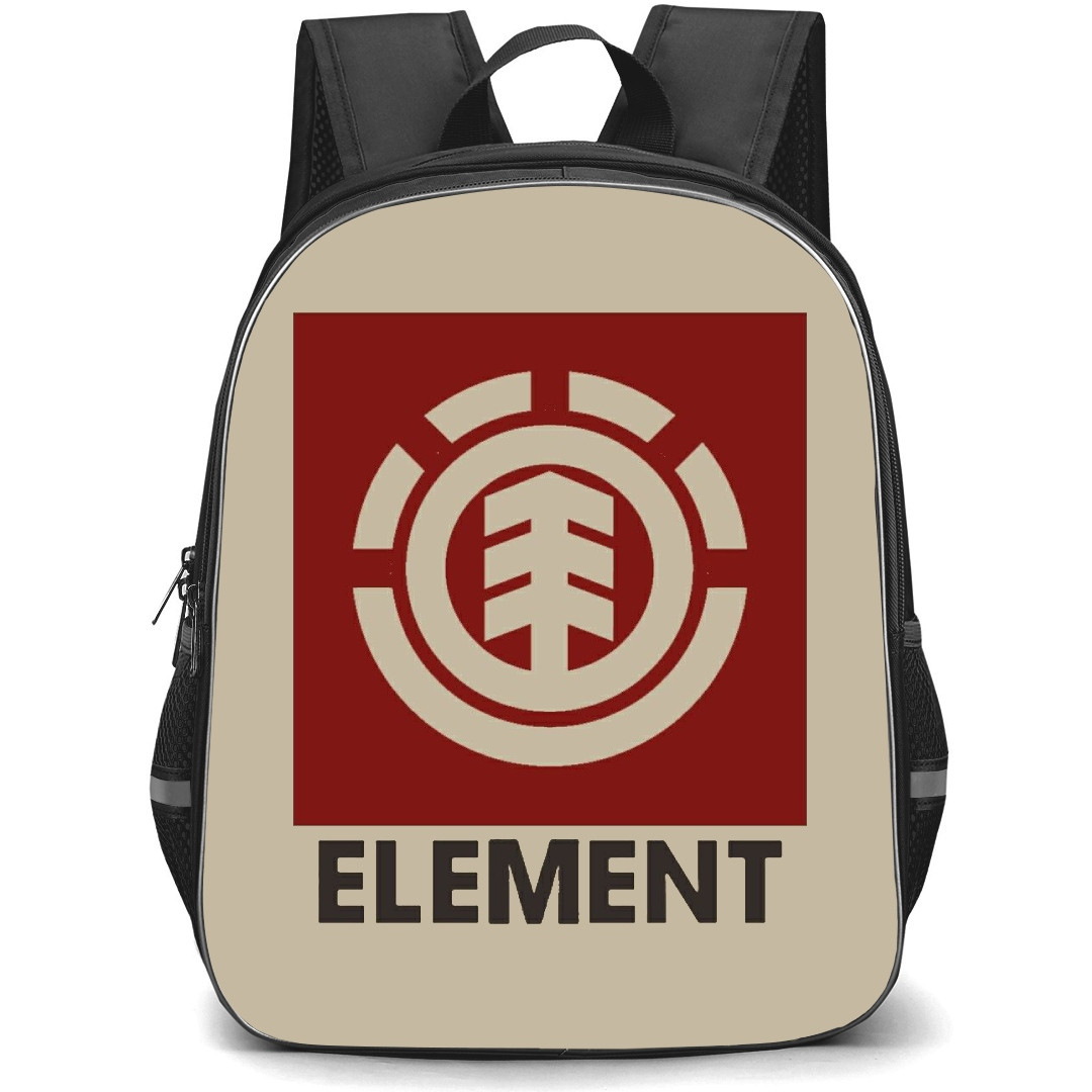 Skating Element Case Backpack StudentPack - Element Logo Red Brown