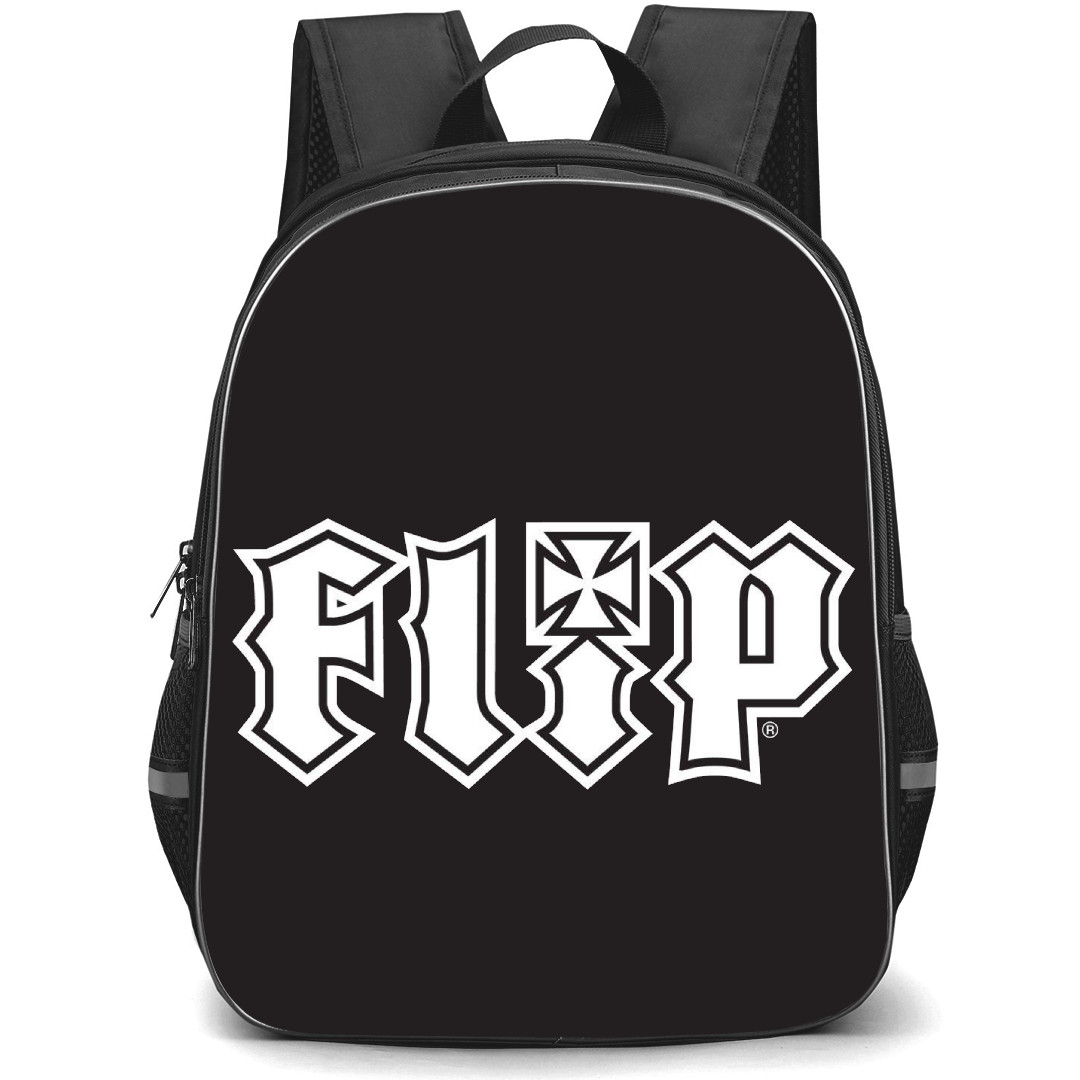 Skating Flip Case Backpack StudentPack - Flip Logo Black And White