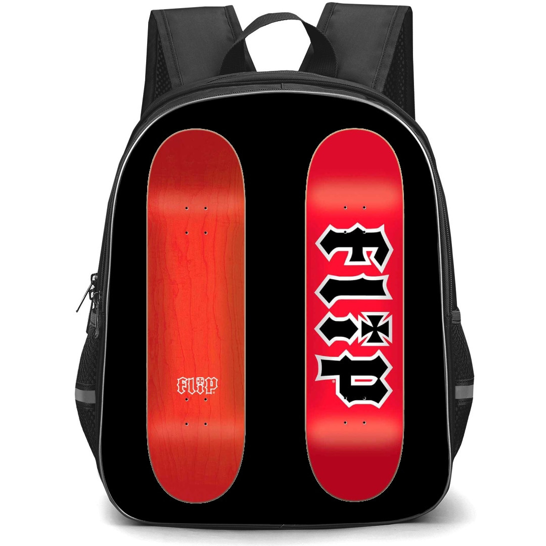 Skating Flip Case Backpack StudentPack - Flip Red Skateboard