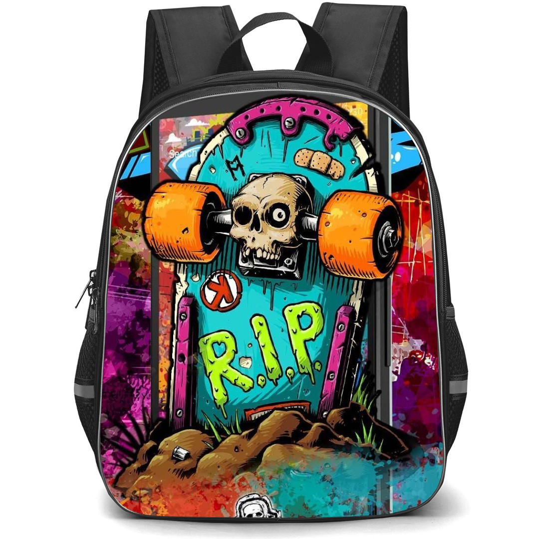 Skating Case Backpack StudentPack - RIP Pop Art
