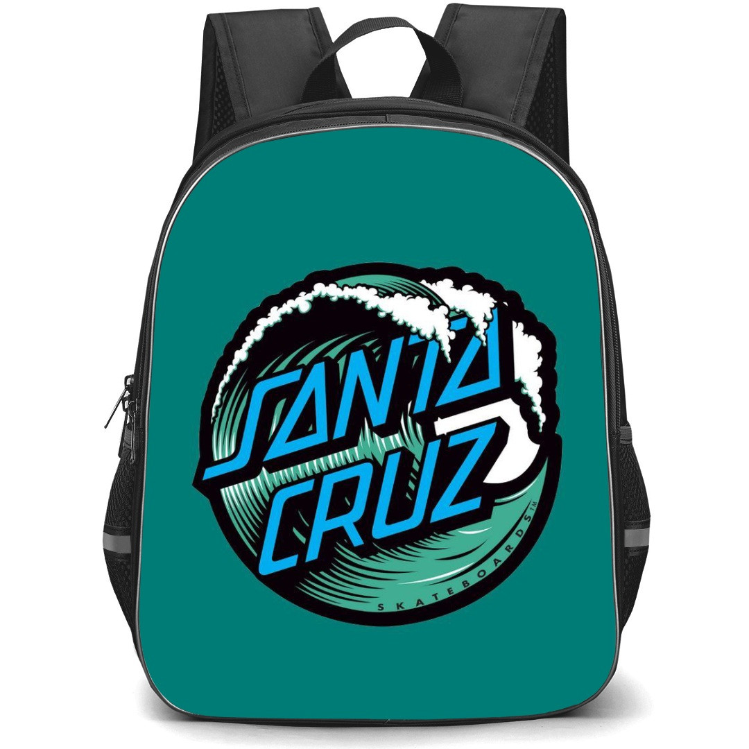 Skating Santa Cruz Case Backpack StudentPack - Santa Cruz Waves Logo