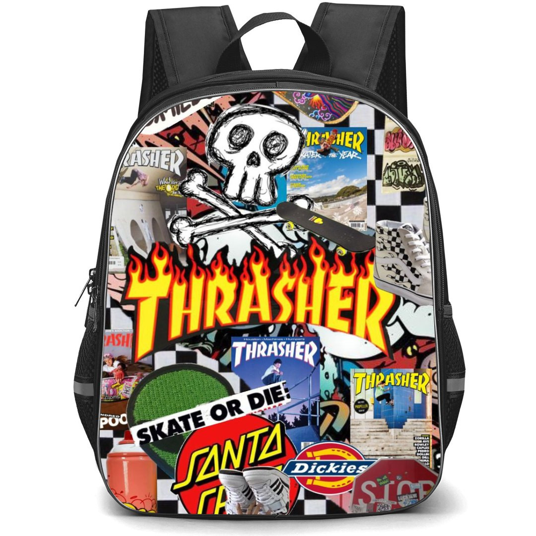 Skating Case Backpack StudentPack - Thrasher Collage