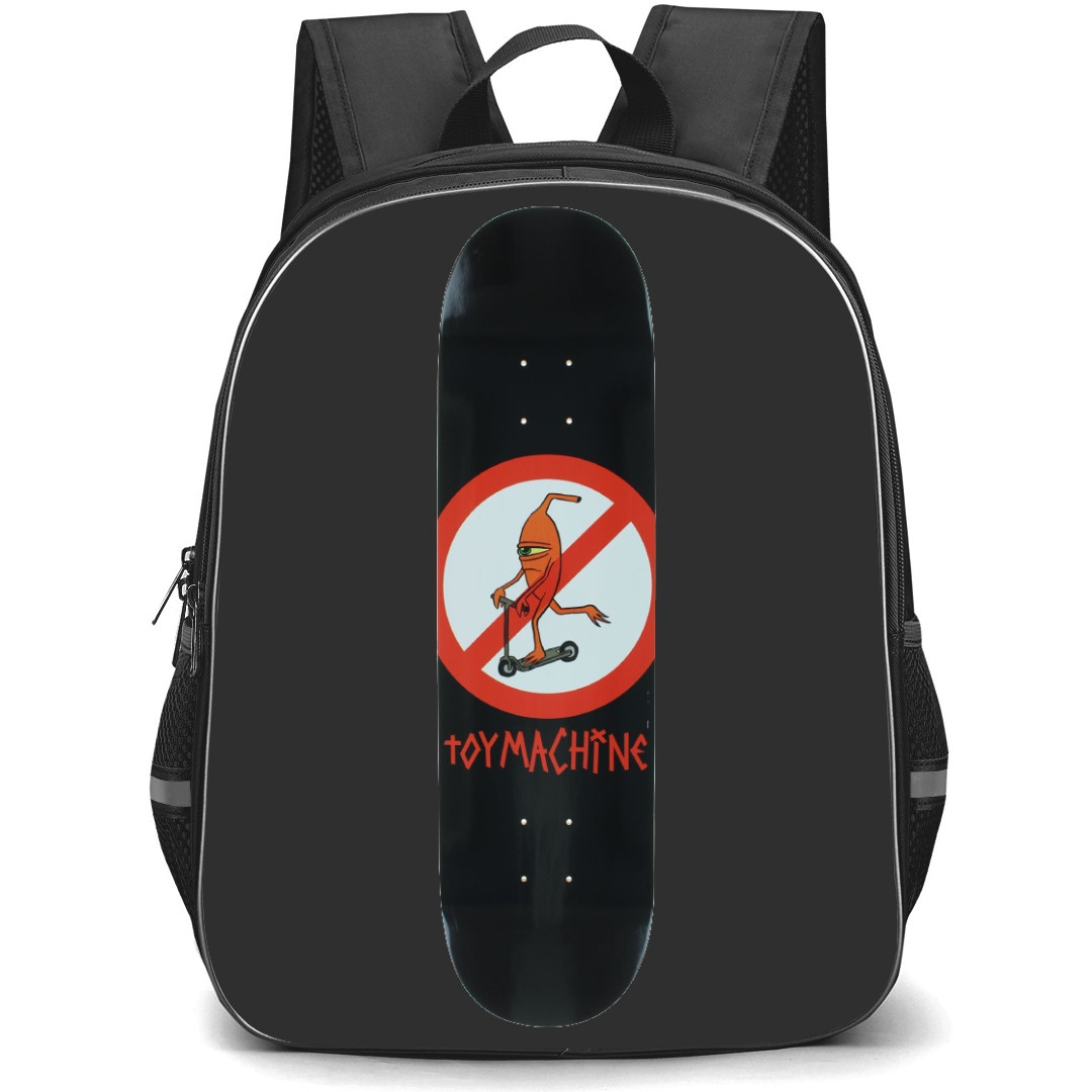 Skating Toy Machine Case Backpack StudentPack - Toy Machine Alien Skateboard