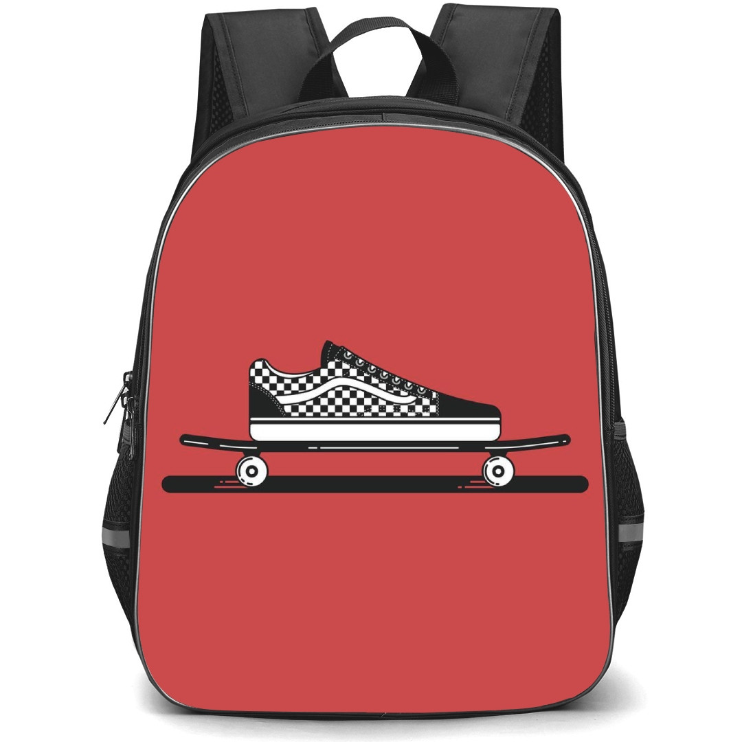 Skating Vans Case Backpack StudentPack - Vans Skateboard Red Background