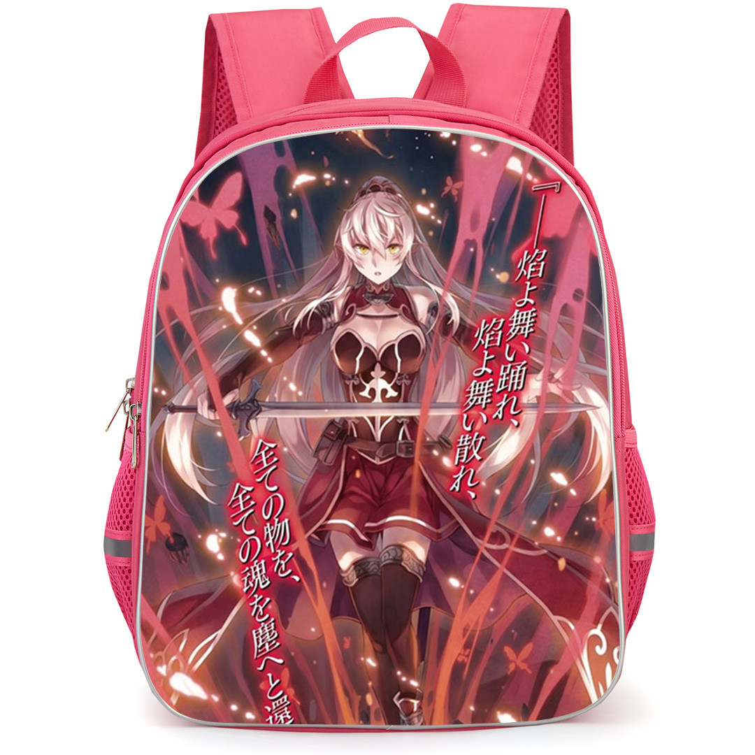 Skeleton Knight In Another World Ariane Glenys Maple Backpack School Bag StudentPack - Ariane Glenys Maple Fire Magic Anime Art Poster