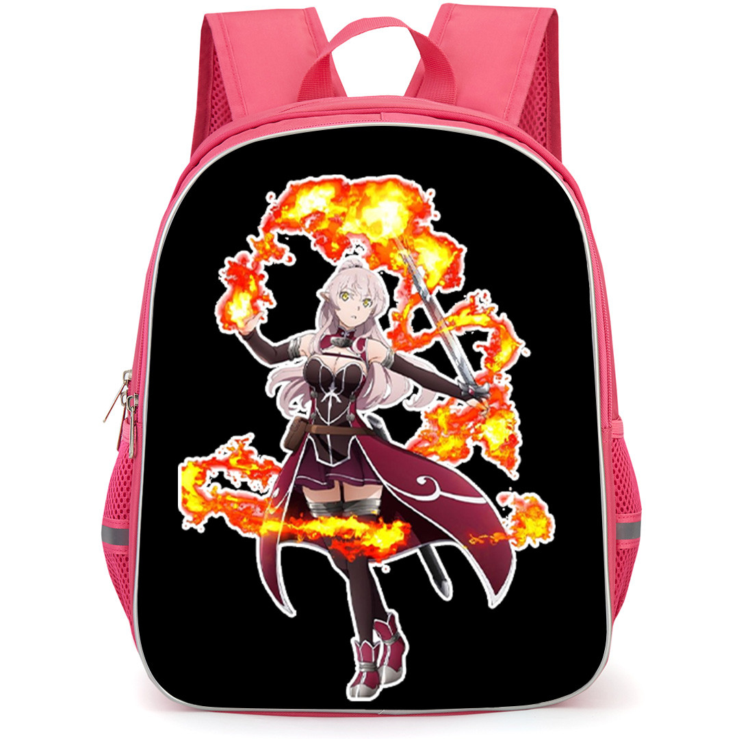 Skeleton Knight In Another World Ariane Glenys Maple Backpack School Bag StudentPack - Ariane Glenys Fire Spell Fantasy Illustration Art Sticker