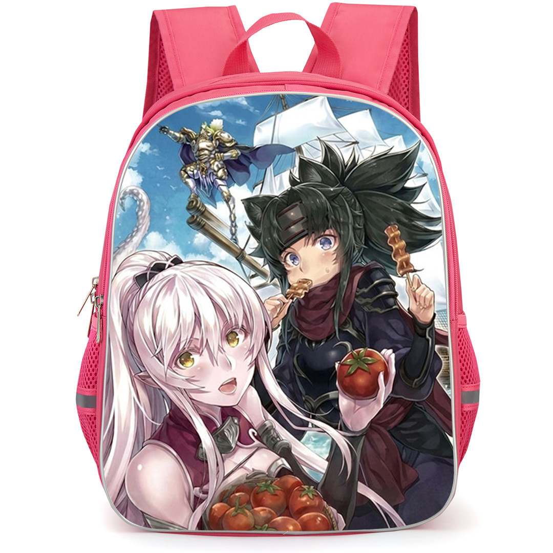 Skeleton Knight In Another World Backpack School Bag StudentPack - Skeleton Knight In Another World Characters Fantasy Adventure Anime Art Poster