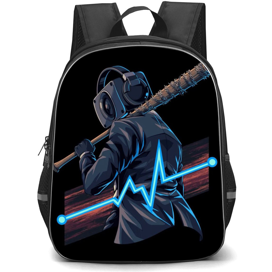 Skibidi Toilet Speakerman Backpack StudentPack - Speakerman Holding Baseball Bat Poster