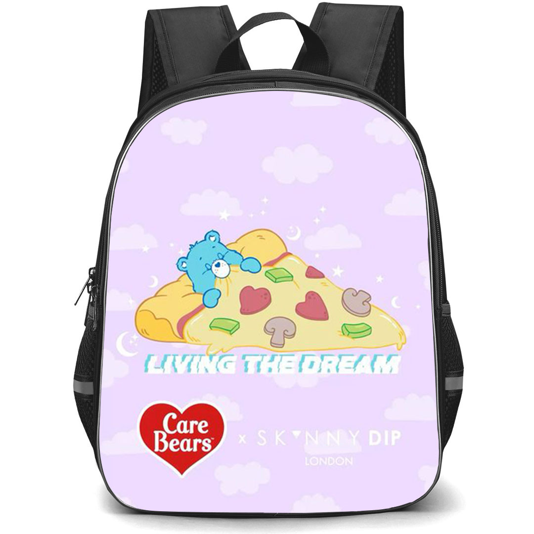 SkinnyDip Care Bears Backpack School Bag StudentPack - Care Bears x Skinnydip Living The Dream Purple Cloud Poster