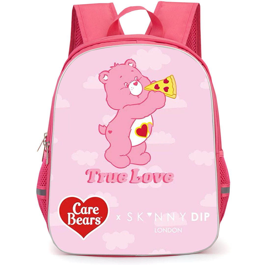 SkinnyDip Care Bears Backpack School Bag StudentPack - Care Bears x Skinnydip True Love Pizza Pink Cute Poster