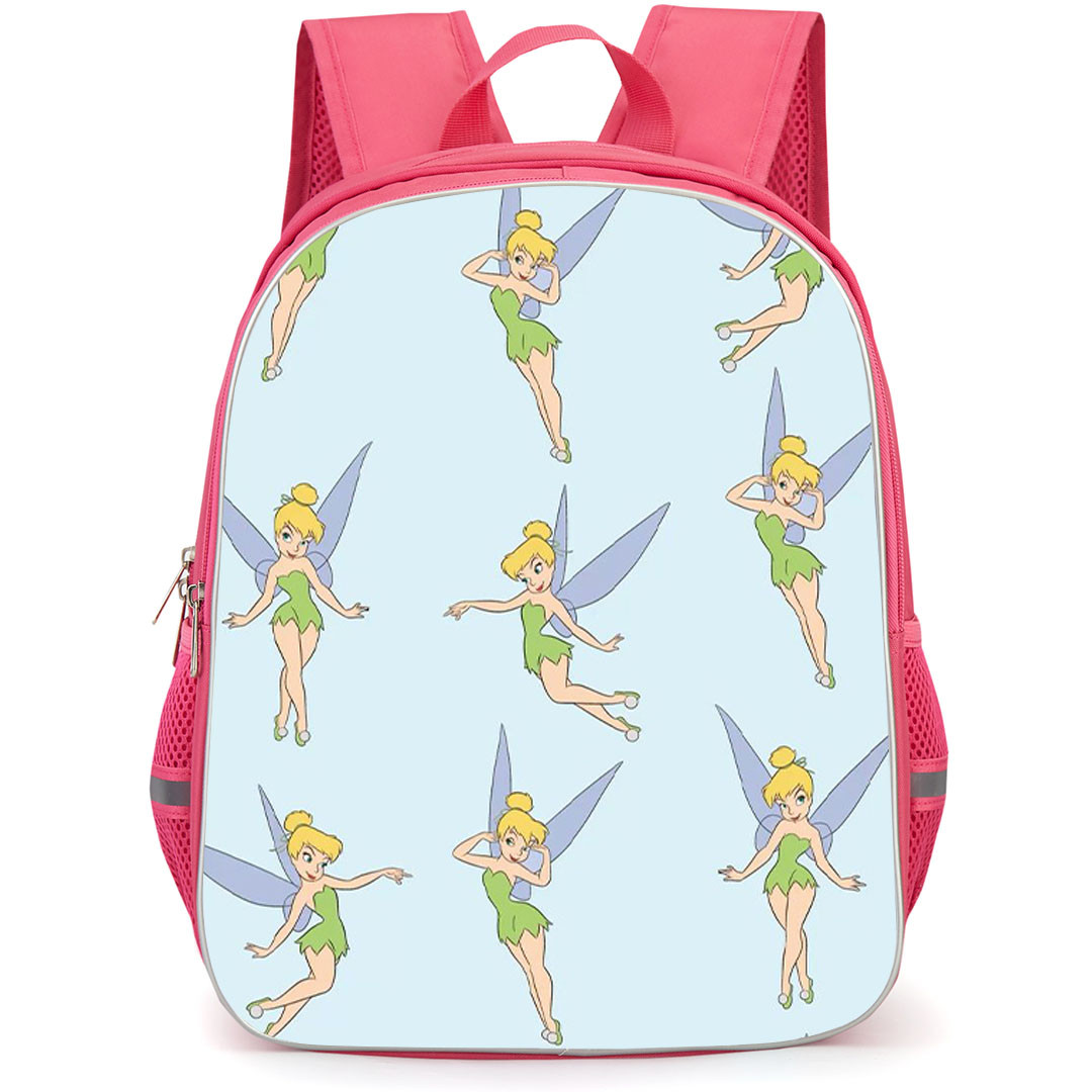 SkinnyDip Disney Backpack School Bag StudentPack - Disney x Skinnydip Tinker Bell Blue Fairy Cute Pattern Poster