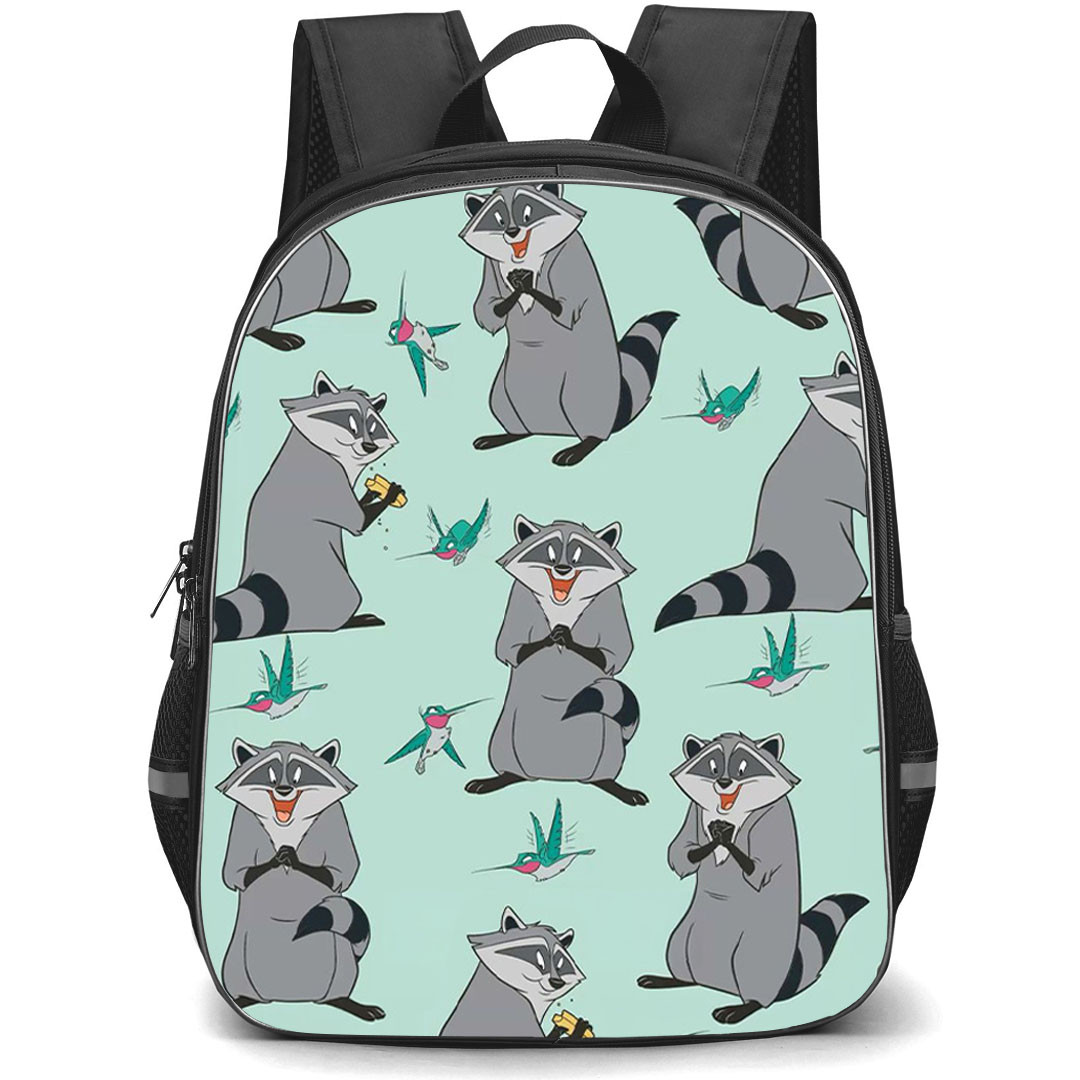 SkinnyDip Disney Backpack School Bag StudentPack - Disney x Skinnydip Meeko Cartoon Mint Background Poster
