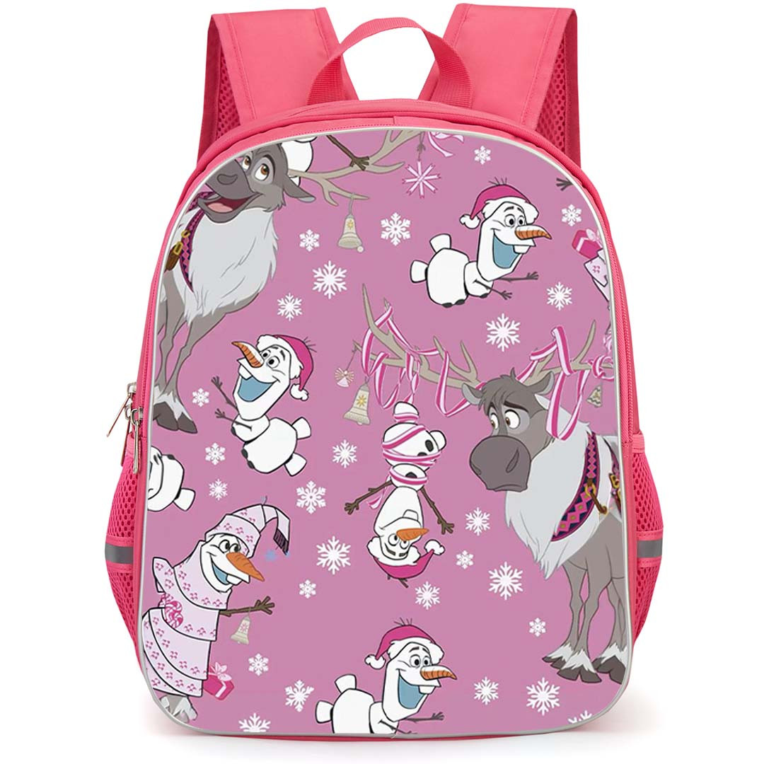 SkinnyDip Disney Backpack School Bag StudentPack - Disney x Skinnydip Olaf And Sven Christmas Pattern Art Poster