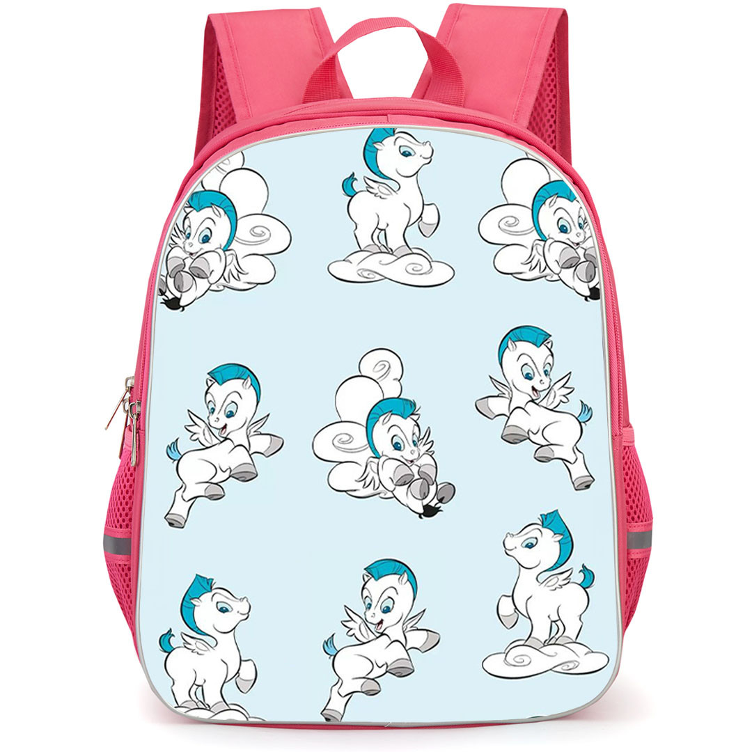 SkinnyDip Disney Backpack School Bag StudentPack - Disney x Skinnydip Pegasus Hercules Blue Cute Cloud Cartoon Poster