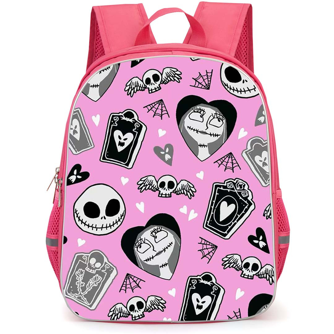 SkinnyDip Disney Backpack School Bag StudentPack - Disney x Skinnydip Sally Pink Goth Pattern Art Poster