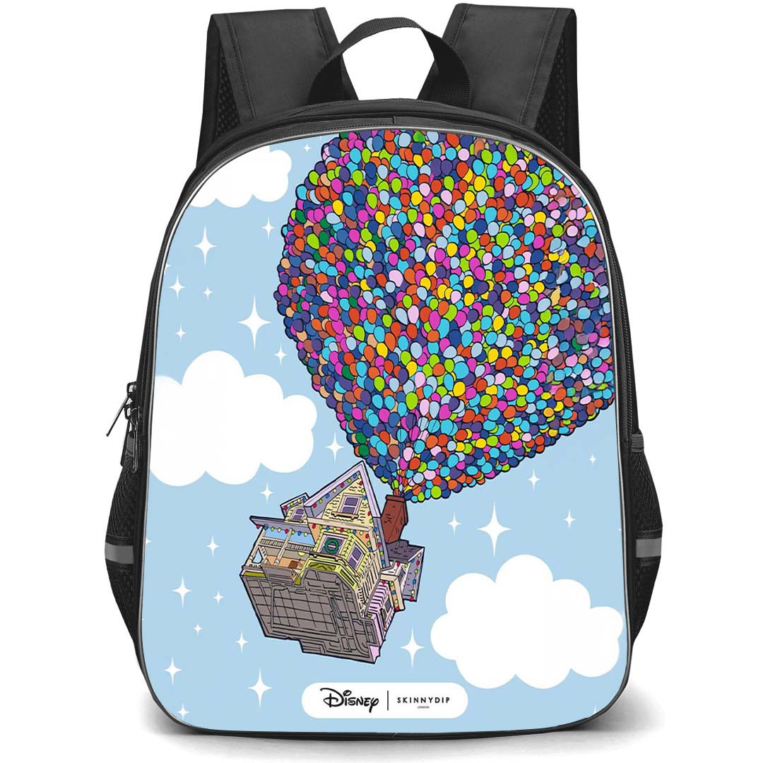 SkinnyDip Disney Pixar Backpack School Bag StudentPack - Disney Pixar x Skinnydip Up Balloon House Adventure Movie Poster