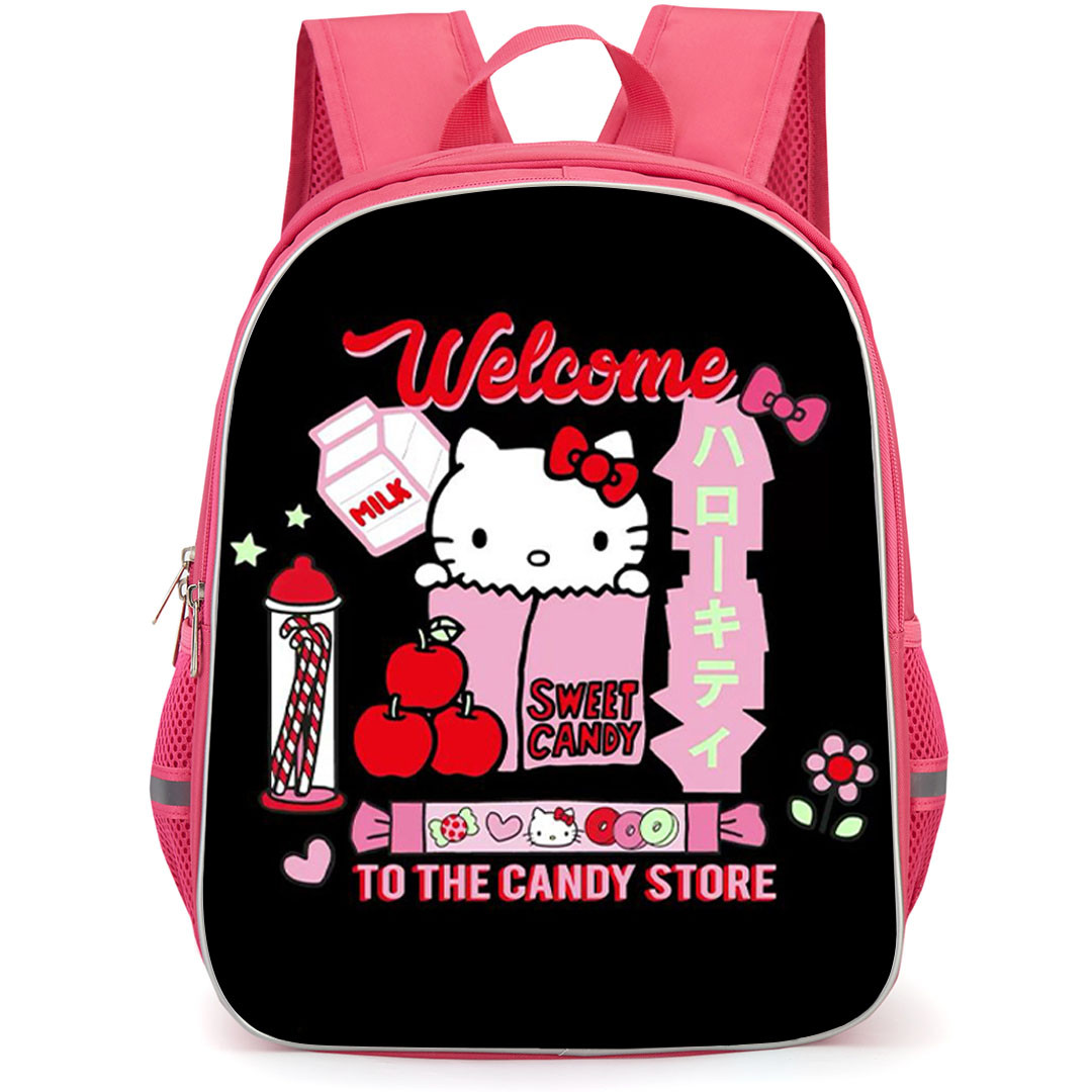 SkinnyDip Hello Kitty Backpack School Bag StudentPack - Hello Kitty x Skinnydip Pink Candy Store Poster