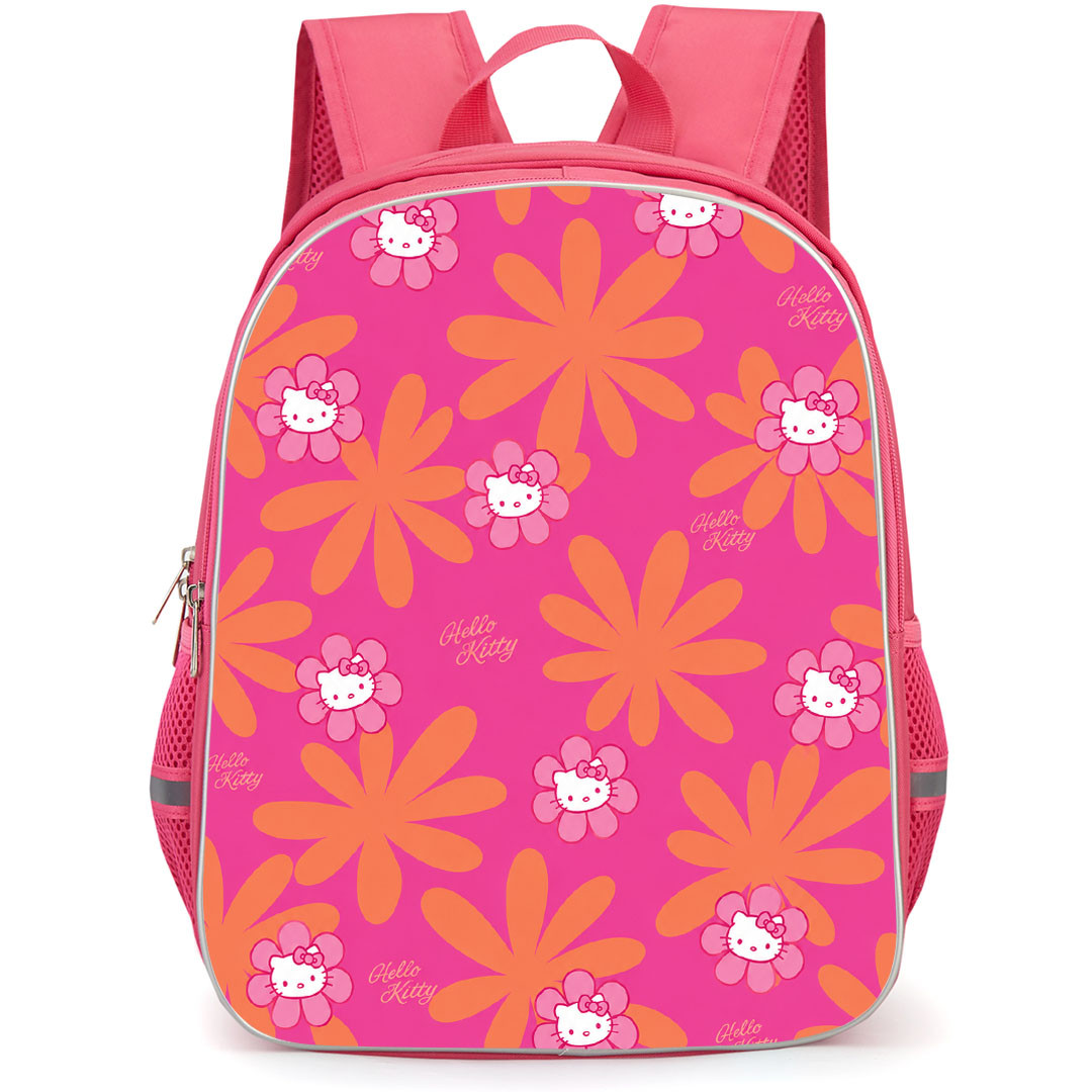 SkinnyDip Hello Kitty Backpack School Bag StudentPack - Hello Kitty x Skinnydip Retro Flower Pink Orange Poster
