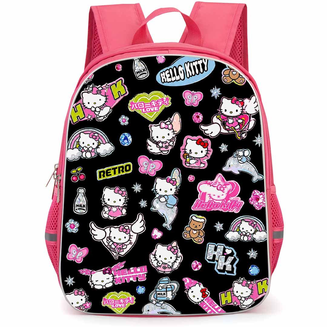 SkinnyDip Hello Kitty Backpack School Bag StudentPack - Hello Kitty x Skinnydip Retro Sticker Collage Poster