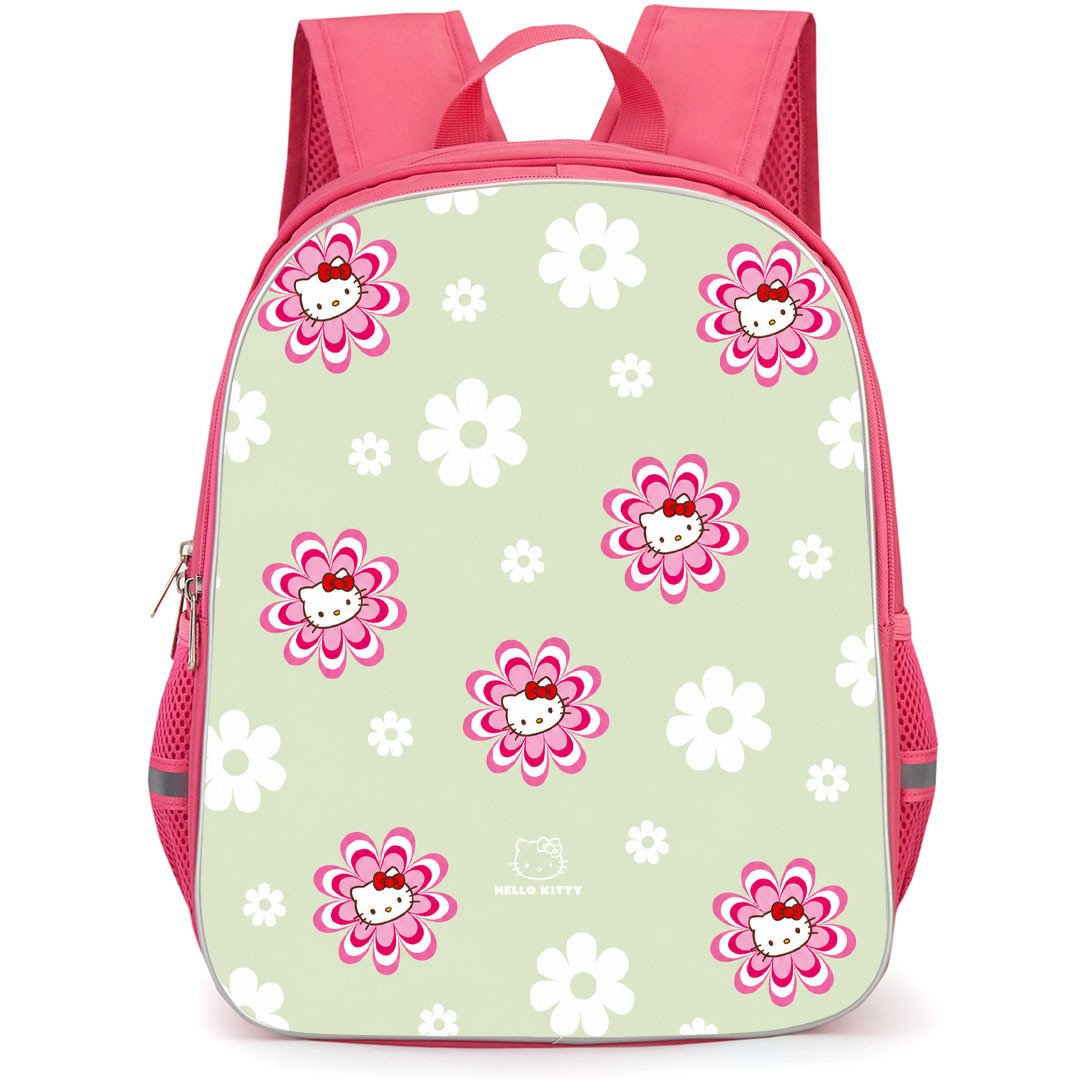 SkinnyDip Hello Kitty Backpack School Bag StudentPack - Hello Kitty x Skinnydip Sage Green Flower Aesthetic Poster