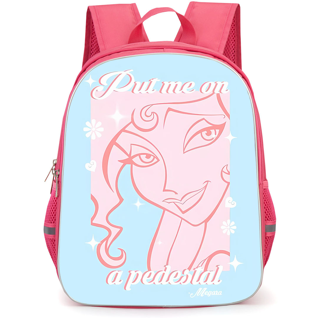 SkinnyDip Hercules Backpack School Bag StudentPack - Hercules x Skinnydip Megara Put Me On A Pedestal Pastel Blue Poster