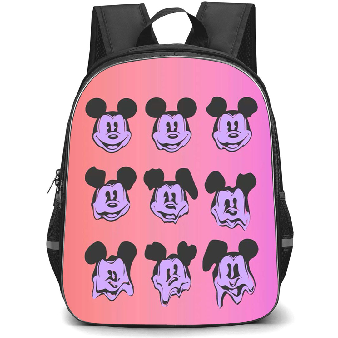 SkinnyDip Mickey Backpack School Bag StudentPack - Mickey x Skinnydip Melted Mickey Mouse Pink Purple Gradient Poster