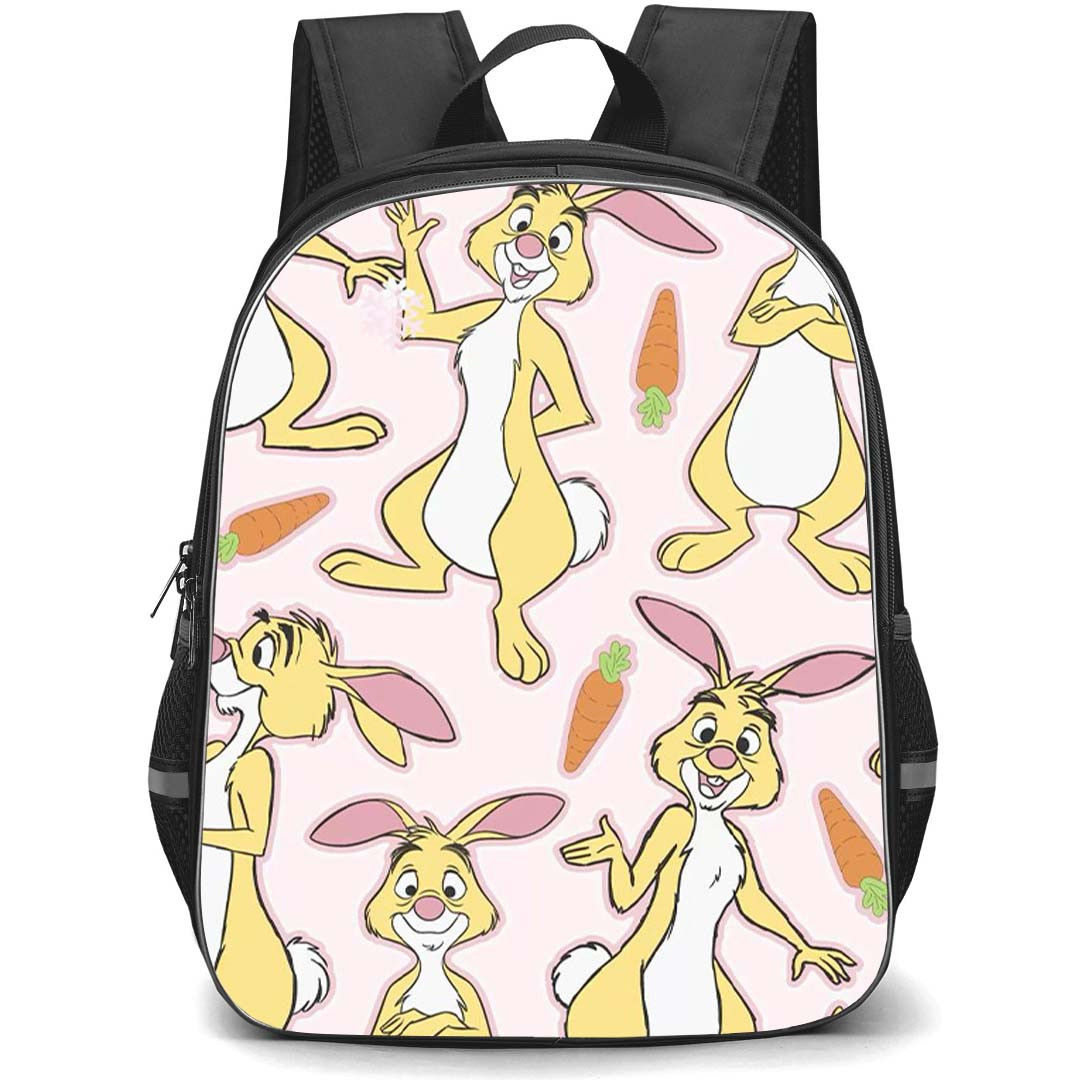 SkinnyDip Winnie The Pooh Backpack School Bag StudentPack - Winnie The Pooh x Skinnydip Rabbit Carrot Cute Pattern Art Poster