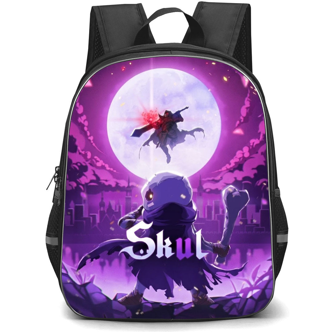 Skul The Hero Slayer Backpack School Bag StudentPack - Skul The Hero Slayer Battle Moon Game Poster