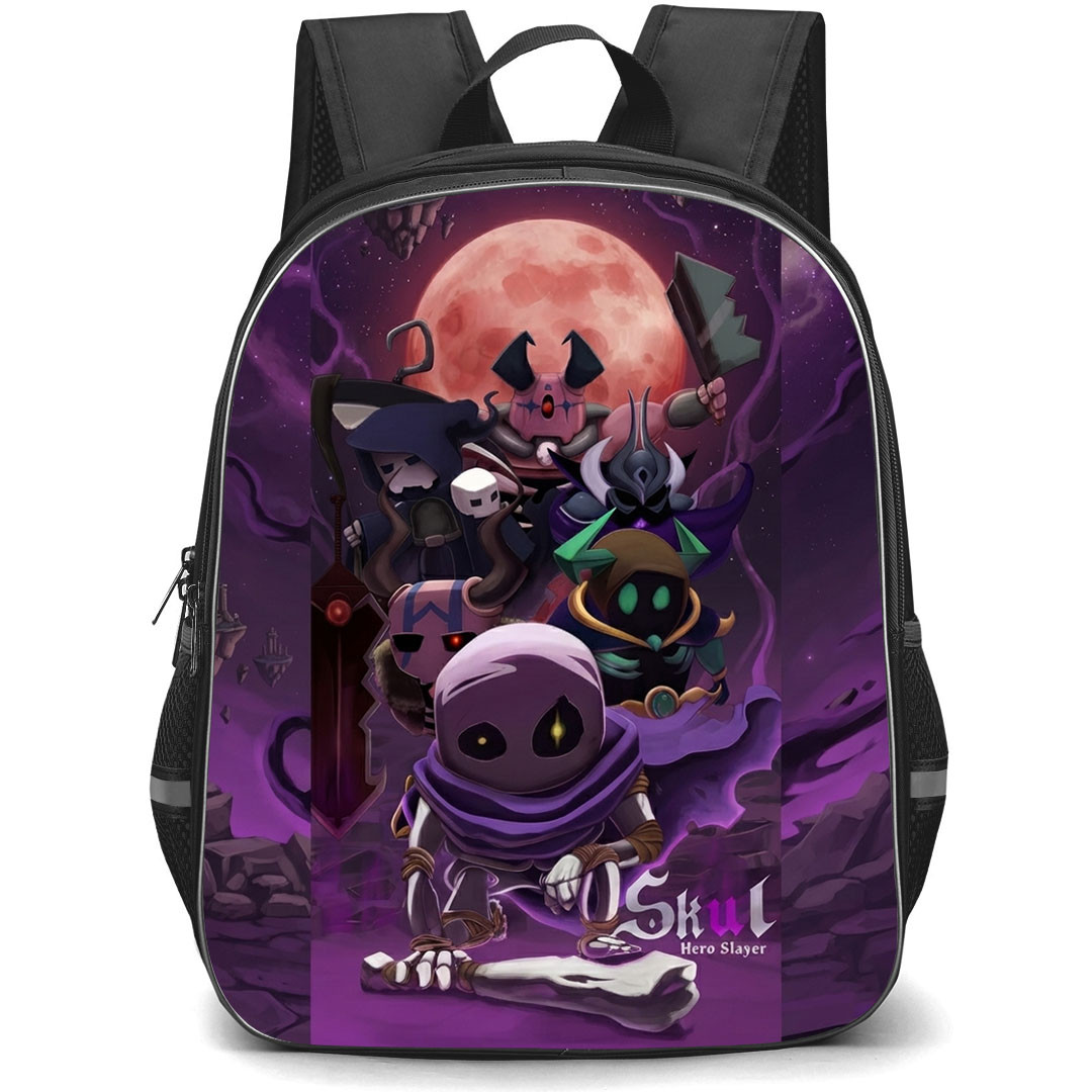 Skul The Hero Slayer Backpack School Bag StudentPack - Skul The Hero Slayer Characters Fierce Portrait Game Poster