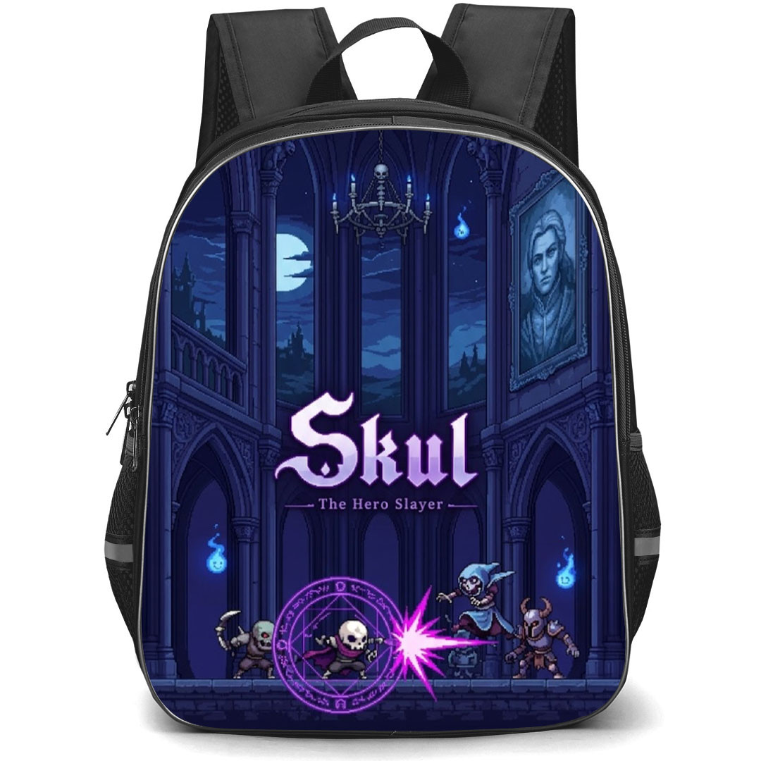 Skul The Hero Slayer Backpack School Bag StudentPack - Skul The Hero Slayer Game Pixel Art Poster