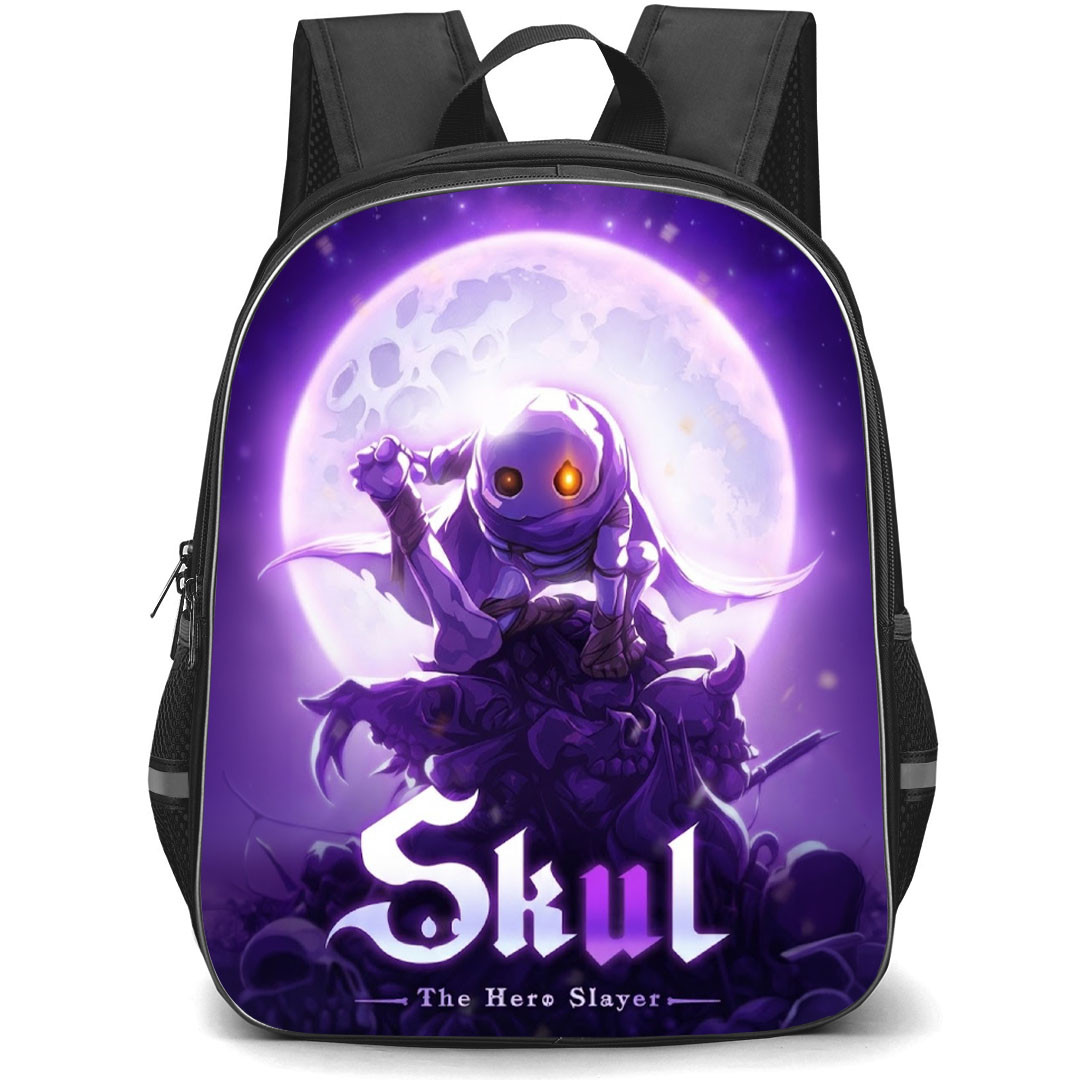 Skul The Hero Slayer Backpack School Bag StudentPack - Skul The Hero Slayer Skeleton Moon Fierce Portrait Poster