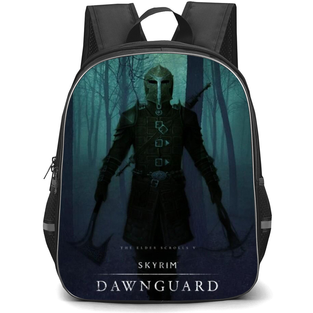 The Elder Scrolls V Skyrim Backpack School Bag StudentPack - The Elder Scrolls V Skyrim Dawnguard Game Cover Art