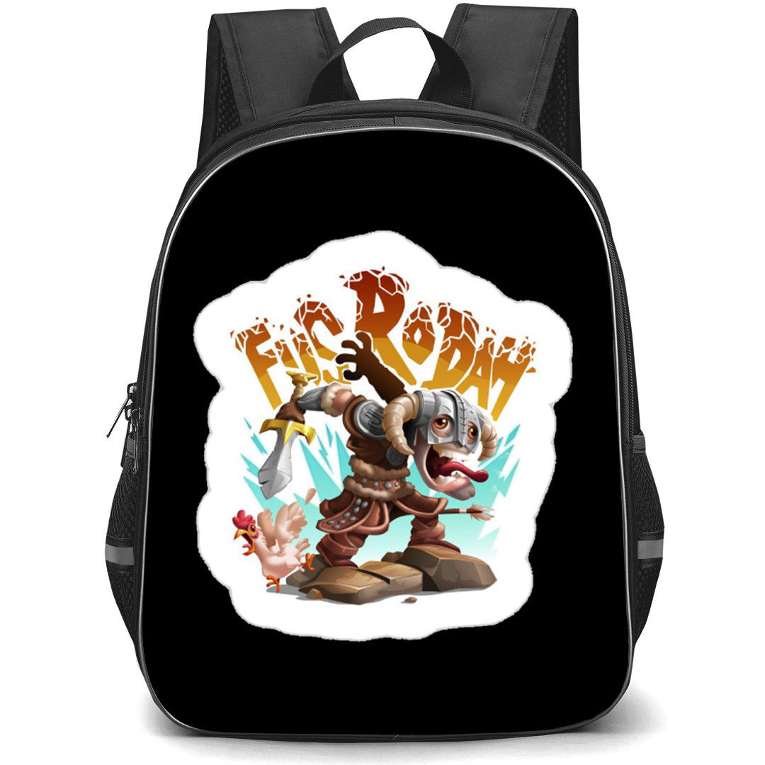 The Elder Scrolls V Skyrim Backpack School Bag StudentPack - The Elder Scrolls V Skyrim Funny Fus Ro Dah Sticker