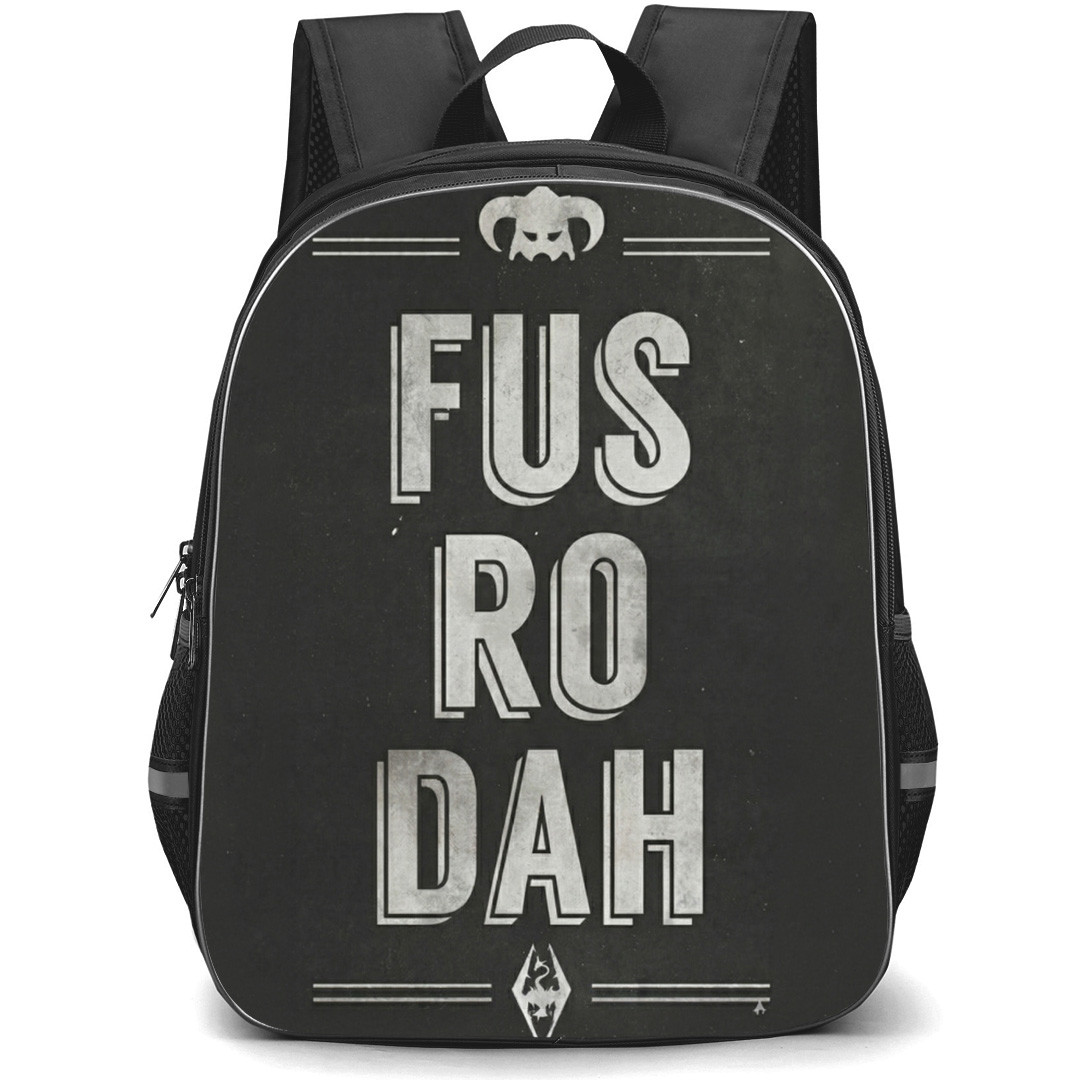 The Elder Scrolls V Skyrim Backpack School Bag StudentPack - The Elder Scrolls V Skyrim Fus Ro Dah Phrase Poster