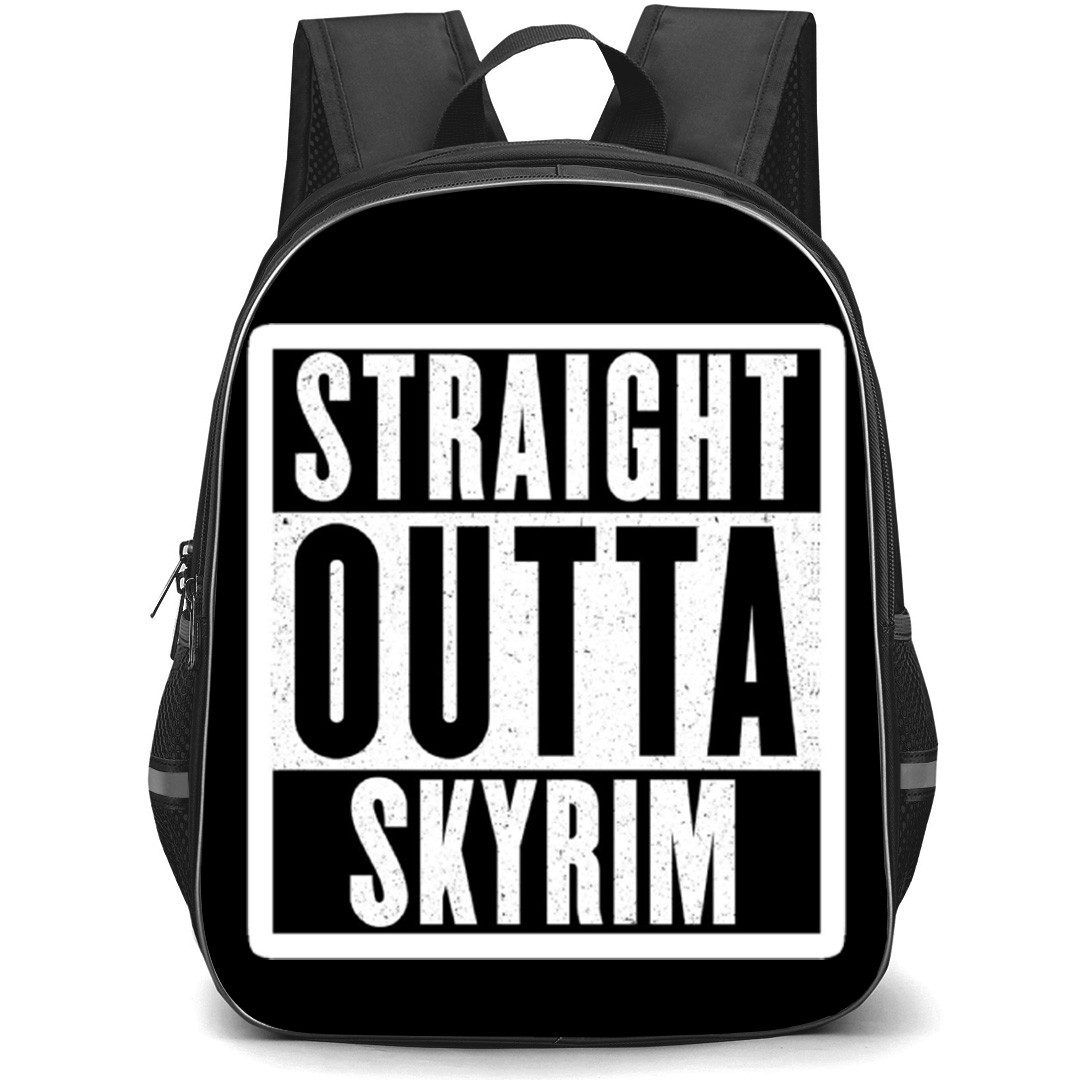 The Elder Scrolls V Skyrim Backpack School Bag StudentPack - The Elder Scrolls V Skyrim Straight Outta Sticker