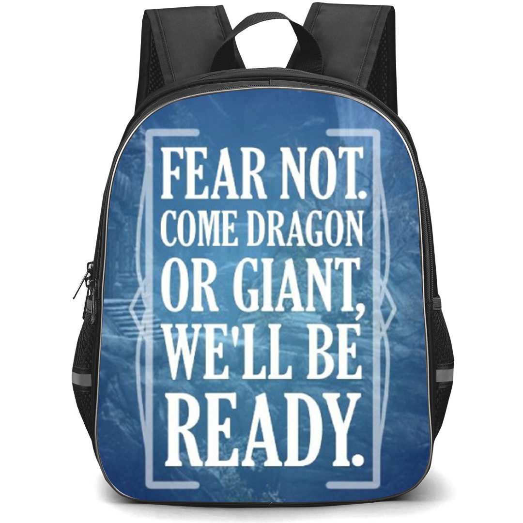 The Elder Scrolls V Skyrim Backpack School Bag StudentPack - The Elder Scrolls V Skyrim Well Be Ready Phrase Poster
