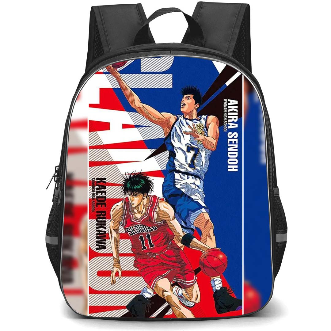 Slam Dunk Backpack StudentPack - Slam Dunk Akira And Rukawa Anime Poster