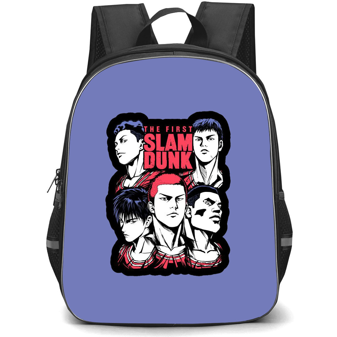Slam Dunk Backpack StudentPack - The First Slam Dunk Character Sticker On Purple Background
