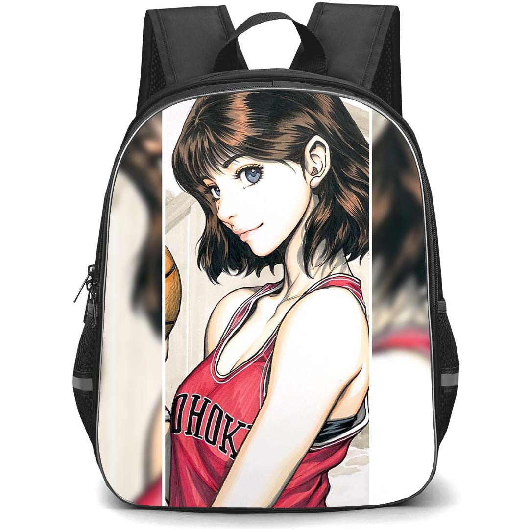 Slam Dunk Haruko Akagi Backpack StudentPack - Slam Dunk Haruko Akagi Side Portrait Poster