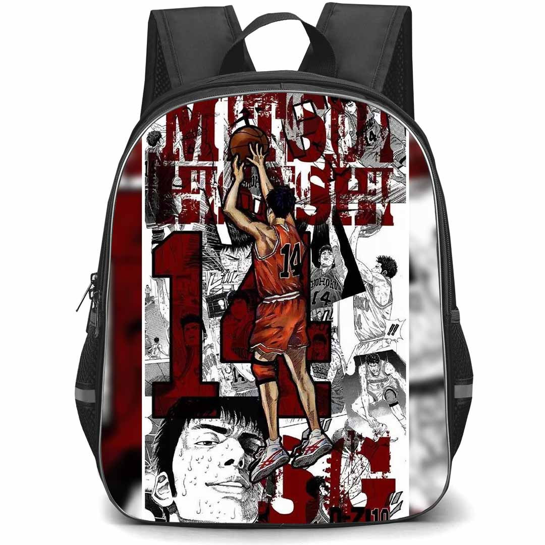 Slam Dunk Hisashi Mitsui Backpack StudentPack - Slam Dunk Hisashi Mitsui 14 Fan Art Graphic Poster