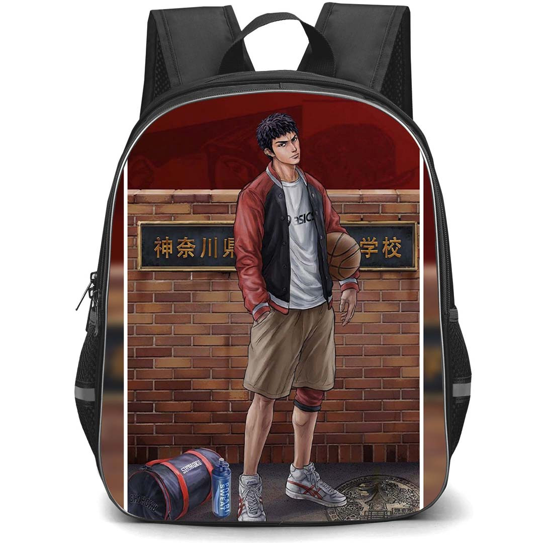 Slam Dunk Hisashi Mitsui Backpack StudentPack - Slam Dunk Hisashi Mitsui Carryinig Volleyball Poster