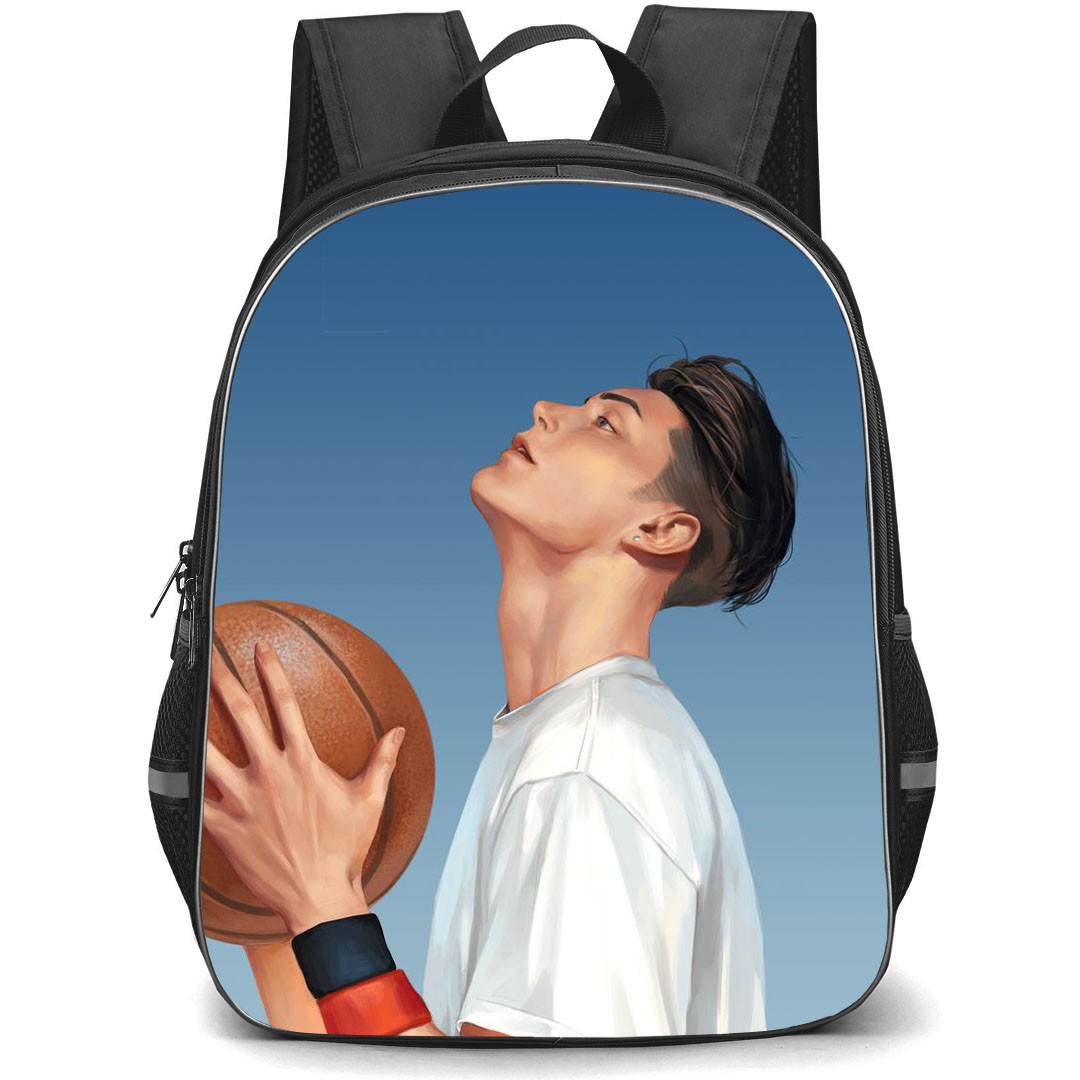 Slam Dunk Miyagi Ryota Backpack StudentPack - Slam Dunk Miyagi Ryota Looking Up And Carrying Ball Poster