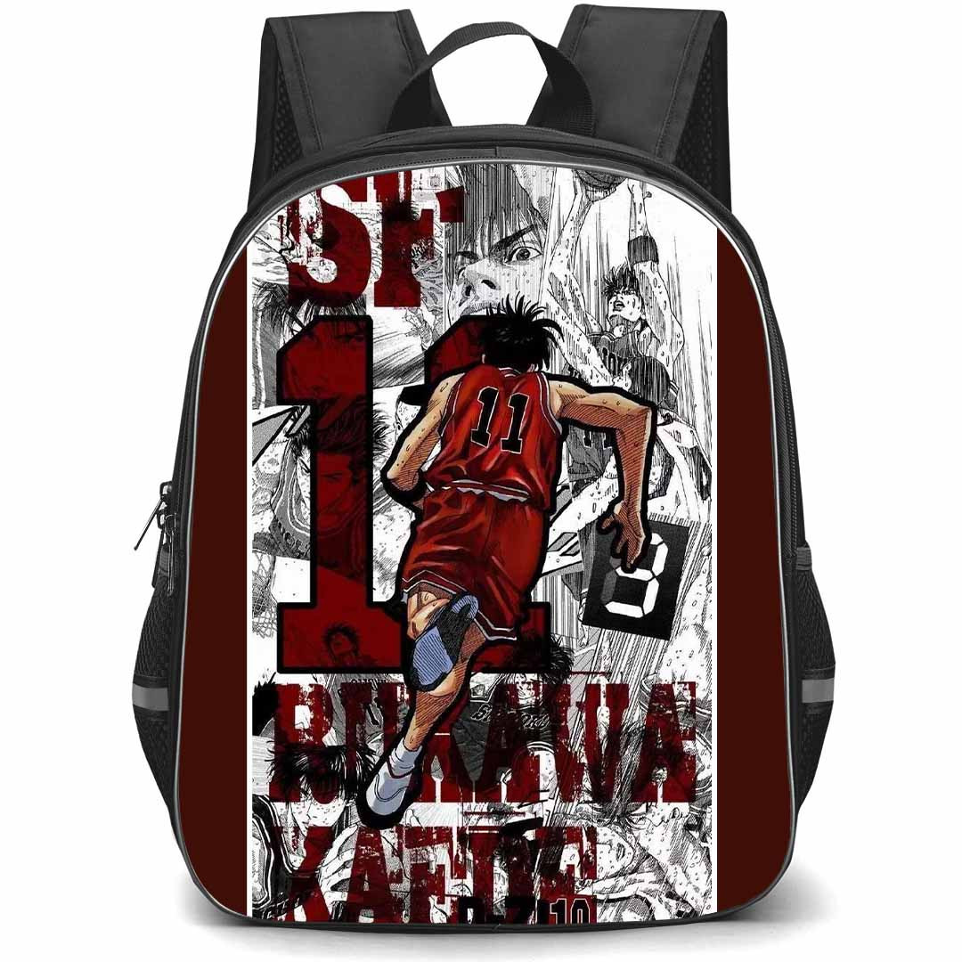 Slam Dunk Rukawa Kaede Backpack StudentPack - Slam Dunk Rukawa Kaede Running Sketch Art Poster